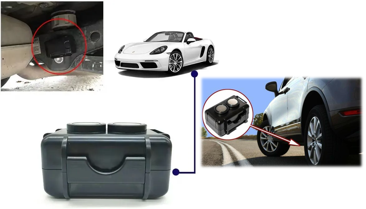 Waterproof stash box Micro magnetic tracking case for Discreet GPS tracking & Spy data logging